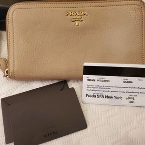 Prada Wallet Sabbia